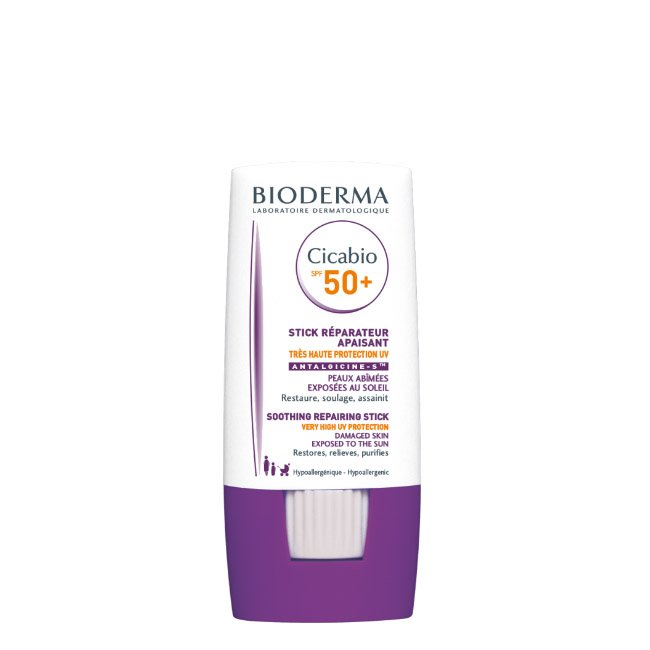 biodermacicabiospf50stick Bioderma Cicabio SPF50+ Stick Reparador 8gr