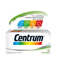 Box  of  Centrum  Coated  Tablets  by  Centrum,  a  multivitamin  tablet  indicated  for  reinforcing  natural  defenses  and  providing  energy.