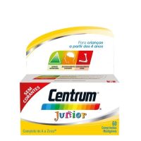 Box  of  Centrum  Junior  Chewable  Tablets  by  Centrum,  a  chewable  tablet  indicated  for  childrens  cognitive  and  bone  development.