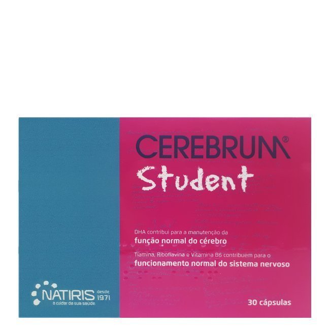 cerebrumstudentcapsulas Box of Cerebrum Student Capsules by Cerebrum, a capsule supplement indicated for the concentration and memory of students.