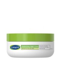 Jar  of  Cetaphil  Rich  Hydrating  Night  Cream  by  Cetaphil,  a  face  cream  indicated  for  moisturizing  and  softening  dry  skin  at  night.