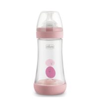Chicco Biberão Perfect 5 Rosa Silicone Médio 240ml