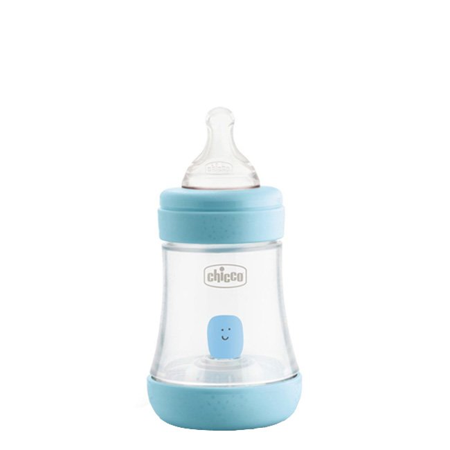 chiccobiberaoperfect5fluxonormal150ml-azul Chicco Biberão Perfect 5 Azul Silicone Fluxo Normal 0m+ 150ml