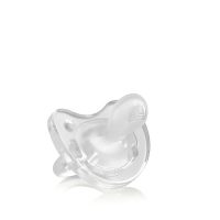 Product  container  of  Chicco  Physio  Soft  Pacifier  Silicone  Neutral  by  Chicco,  a  silicone  pacifier  indicated  for  babies  6-16  months.