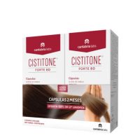 Box  of  Cistitone  Forte  BD  Duo  Hairloss  Fortifying  Capsules  by  Cistitone,  a  supplement  indicated  for  hair  loss  and  brittle  nails.