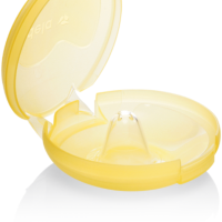 Box  of  Medela  Accessories  Nipple  Silicone  Contact  S  by  Medela,  a  silicone  nipple  indicated  for  inverted  or  shallow  nipples.