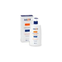 Bottle  of  Leti  AT  4  Atopic  Skin  Body  Milk  by  Leti,  a  body  fluid  indicated  for  repairing  the  skin  barrier  and  relieving  itching.