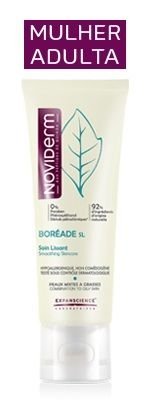 cnp_6884494_70 Tube of Noviderm Boréade SL Straightening Cream by Noviderm, a smoothing cream indicated for mixed to oily acneic skin.