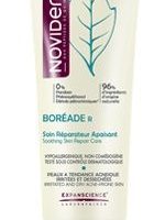 Tube  of  Noviderm  Boréade  R  Soothing  Repairing  Care  by  Noviderm,  a  repairing  cream  indicated  for  irritated,  dry  skin.