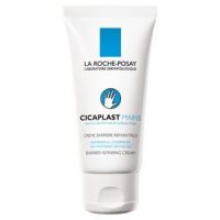 Tube  of  La  Roche  Posay  Cicaplast  Mains  Hand  Cream  by  La  Roche  Posay,  a  cream  indicated  for  repairing  dry  and  damaged  hands.