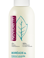 Bottle  of  Boréade  CL  Washing  Cream  by  Noviderm,  a  cleansing  cream  indicated  for  mixed  to  oily  skin  with  acne  tendency.