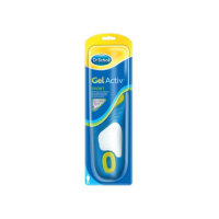 Box  of  Dr  Scholl  GelActiv  Sport  Men  by  Dr  Scholl,  a  gel  insole  indicated  for  sports  impact  absorption.