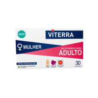 Box  of  Viterra  Woman  Adult  Multivitamin  Supplement  Tablets  by  Viterra,  a  multivitamin  indicated  for  energy  and  skin  health.