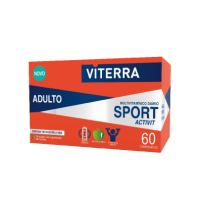 Box  of  Viterra  Sport  Activit  Tablets  Multivitamin  Supplement  by  Viterra,  a  tablet  supplement  indicated  for  energy  and  sports  recovery.