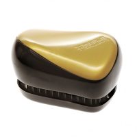 Tangle Teezer Compact Styler Escova Profissional Desembaraçadora Acessórios Preta e Dourada 1unid