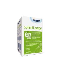Bottle  of  Colimil  Baby  Anti-Colic  Solution  by  Colimil,  a  liquid  solution  indicated  for  decreasing  symptoms  of  colic  in  babies.