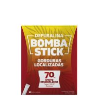 Box  of  Depuralina  Bombastick  Sticks  by  Depuralina,  a  powdered  supplement  indicated  for  weight  loss  and  burning  localized  fat.