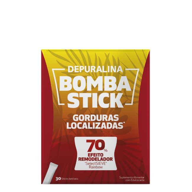 depuralinabombastick Box of Depuralina Bombastick Sticks by Depuralina, a powdered supplement indicated for weight loss and burning localized fat.