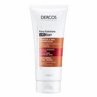 Jar  of  Dercos  Kera-Solutions  Restoring  Mask  by  Dercos,  a  hair  mask  indicated  for  nourishing  and  repairing  the  damaged  hair  fiber.