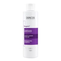 Bottle  of  Dercos  Neogenic  Redensifying  Shampoo  by  Dercos,  a  shampoo  indicated  for  stimulating  growth  in  low  capillary  density  hair.