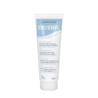 Jar  of  Dexeryl  Emollient  Cream  by  Dexeryl,  a  nourishing  cream  indicated  for  hydrating  and  soothing  dry  sensitive  skin.