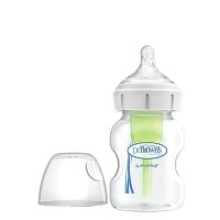 Bottle  of  Dr  Browns  Options  Bottle  Wide  Mouth  by  Dr  Browns,  a  baby  bottle  indicated  for  natural  breastfeeding.