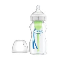 Bottle  of  Dr  Browns  Options  Bottle  Wide  Mouth  by  Dr  Browns,  a  baby  bottle  indicated  for  natural  breastfeeding.