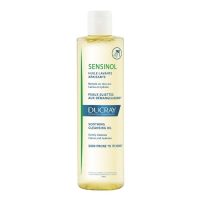 Bottle  of  Ducray  Sensinol  Soothing  Cleansing  Oil  by  Ducray,  a  cleansing  oil  indicated  for  skin  irritation  and  itching.