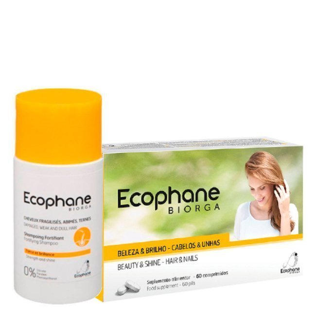 ecophanekitsuplemento_shampoo Ecophane Kit Antiqueda Comprimidos + Shampoo