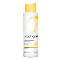 Bottle  of  Ecophane  Ultra  Soft  Shampoo  by  Ecophane,  a  liquid  shampoo  indicated  for  moisturizing  sensitive  scalp  for  the  family.