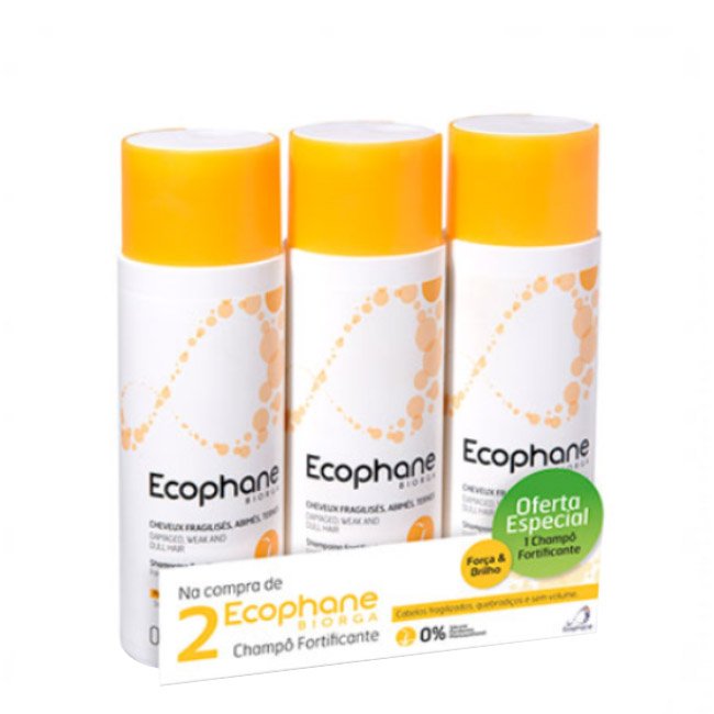 ecophanetrioshampoo Ecophane Pack Shampoo Fortificante 3x200ml