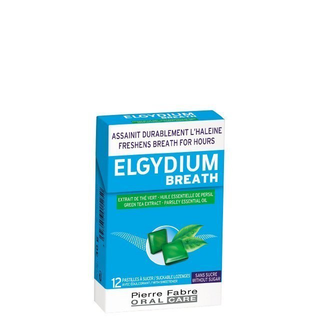elgydiumbreathpastilhas12un Box of Elgydium Breath Suckable Lozenges by Elgydium, a tablet indicated for neutralizing bad breath and ensuring long fresh breath.