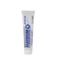 Tube  of  Elgydium  Brightness  and  Care  Toothpaste  by  Elgydium,  a  polishing  toothpaste  indicated  for  removing  persistent  spots.