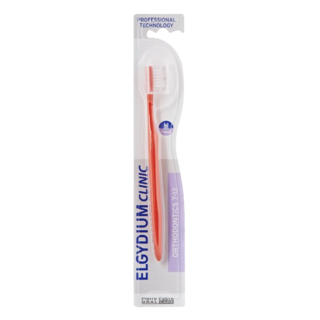 elgydiumclinicortojunior Product container of Elgydium Clinic Orthodontics Junior by Elgydium, a toothbrush indicated for orthodontic appliances.