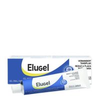 Tube  of  Elugel  Oral  Gel  by  Elugel,  a  toothpaste  gel  indicated  for  oral  hygiene  after  surgery  or  tooth  extraction.