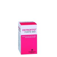 Box  of  Estrofito  Strong  Bio  Capsules  by  Estrofito,  a  food  supplement  indicated  for  the  reduction  of  hot  flashes  and  menopause  symptoms.