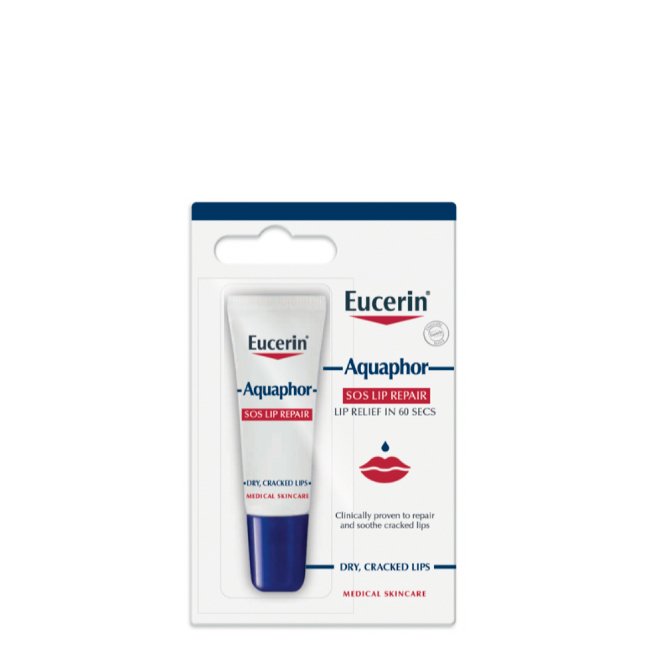eucerinaquaphorsosliprepair Eucerin Aquaphor Pomada Labial Reparadora 10ml