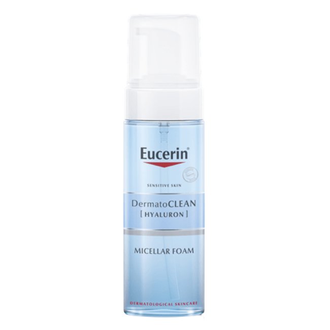 eucerindermatocleanmousse Eucerin DermatoClean Hyaluron Mousse Micelar de Limpeza 150ml