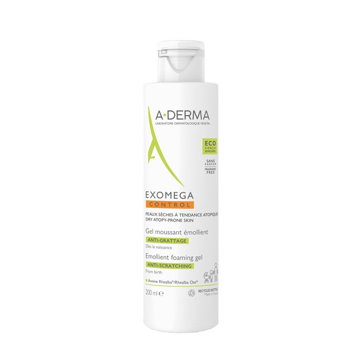 exomegacontrolgelducheeco200ml A-Derma Exomega Control Gel Limpiador 200 ml