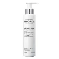 Bottle  of  Age  Purify  Smoothing  Purifying  Cleansing  Gel  by  Filorga,  a  gel  texture  indicated  for  purifying  and  cleaning  skin.