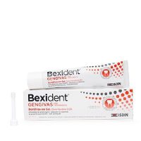 Tube  of  Isdin  Bexident  Gums  Chlorine  Hexidine  Toothpaste  Gel  by  Isdin,  a  toothpaste  gel  indicated  for  gum  protection  and  plaque  reduction.