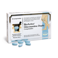 Box  of  Bioactivo  Glucosamine  Double  Tablets  by  Bioactivo,  a  tablet  supplement  indicated  for  joint  health  and  cartilage  repair.
