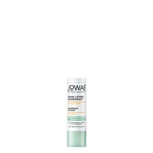 jowaeoleocameliabalsamolabial Tube of Jowaé Camellia Oil Nourishing Lip Balm by Jowaé, a deep balm indicated for moisturizing dry and chapped lips.