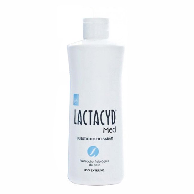 lactacydmed500 Bottle of Lactacyd Med Soap Substitute Emulsion by Lactacyd, an emulsion indicated for sensitive and atopic skin cleansing.