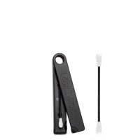 Product  container  of  LastSwab  Basic  Reusable  Swab  by  LastSwab,  a  reusable  swab  indicated  for  ear  and  nose  hygiene.
