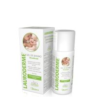 Bottle  of  Lauroderme  Bath  Gel  by  Lauroderme,  a  shower  gel  indicated  for  cleansing  delicate  and  sensitive  baby  skin.