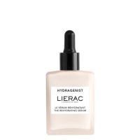 Bottle  of  Lierac  Hydragenist  Moisturizing  Oxygenating  Replumping  Serum  by  Lierac,  a  serum  indicated  for  revitalizing  the  skin.