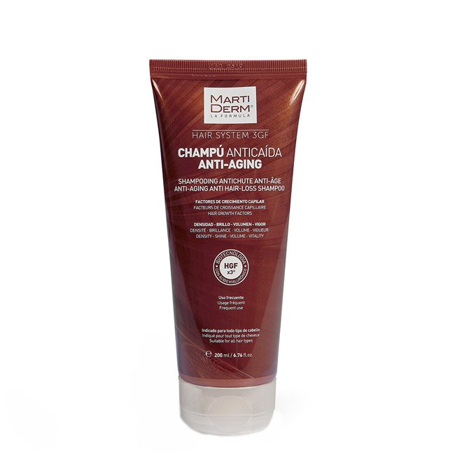 martiderm_hair_system3gfshampooantiquedaantiidade Martiderm Hair System 3GF Shampoo Anti-Queda e Anti-Idade 200ml - Image 1