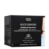 Box  of  Martiderm  Black  Diamond  Epigence  Optima  by  Martiderm,  an  anti-aging  serum  indicated  for  skin  regeneration.