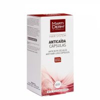 Box  of  Martiderm  Hair  System  Anti-Hair  Loss  Capsules  by  Martiderm,  a  food  supplement  indicated  for  fighting  hair  loss  and  stimulating  growth.